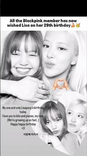 Lisa b'day wishes🥳🍰#lisa #jennie #jisoo #rose #blackpink #shorts #fyp #viral #trending ‪@BLACKPINK‬