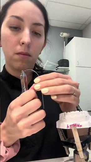 Have you ever wondered how a Hawley retainer is fabricated? #orthodontics #retainer #ortho #hawley