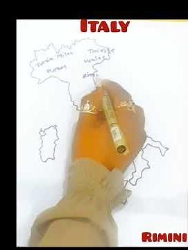 How to draw map of Italy step by step easy way ##drawing ##