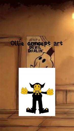 Bendy asymmetrical game: model sheet and art concepts