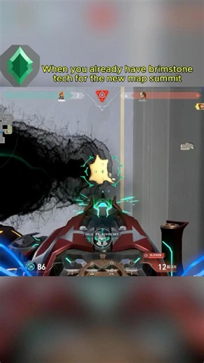 When you already have brimstone tech for the new map summit #valorant #valorantclutchmoments