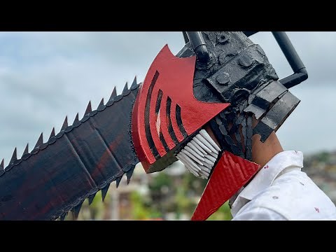 I Made A Chainsaw Man Helmet Out Of Cardboard