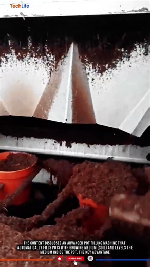 Innovation Pot Filler: Level Soil, Conveyor Automation, Fast & Efficient #tech