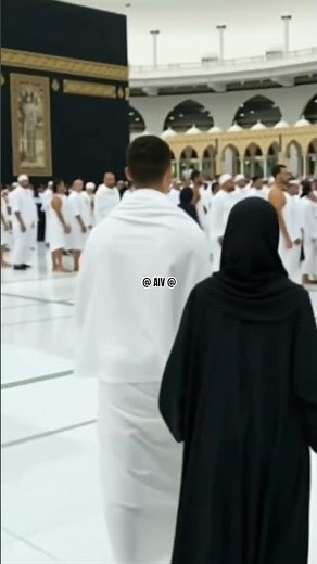 christano Ronaldo & Georgiana Rodriguez in Mecca -AI Art reimagines Football couple 🕋✨
