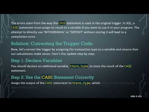 Fixing Your Trigger Issues in Oracle SQLPLUS