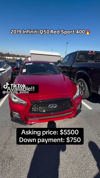 2019 Infiniti Q50 Red Sport 400! #bankseizedcarsforsale #InfinitiQ50 #CarReview #LuxurySedan #fyp