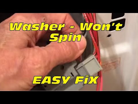 ✨ Front Load Washer Won't Spin - FAST and EASY FIX ✨