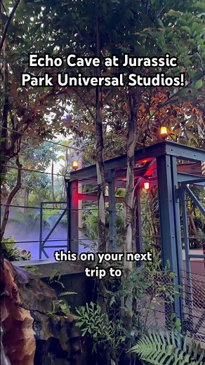 Echo Cave at Jurassic Park in Universal Studios #jurassicpark #universal