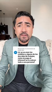 307K views · 4.2K reactions | Si se unen los créditos Infonavit y alguno deja de trabajar como se paga ese crédito, se lo cobran a otro derechohabiente? | TOPvivienda | Facebook