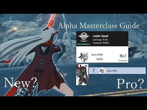 Alpha Masterclass Guide