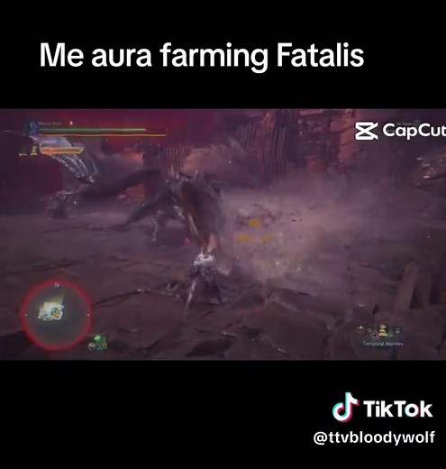 Aura Farming Fatalis in Monster Hunter World