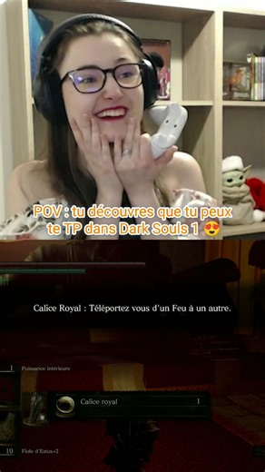 L'explosion de joie, j'étais si heureuse🤣#streameuse #darksoulsremastered #twitchclip #darksouls
