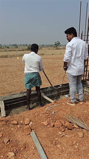 Vibrator machine using in plinth beam #vibrator #machine #construction #civilengineering #heavycivil