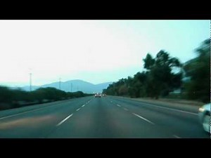 Time Lapse Journey to Disneyland Southbound Interstate 5 through Los Angeles from Bakersfield
