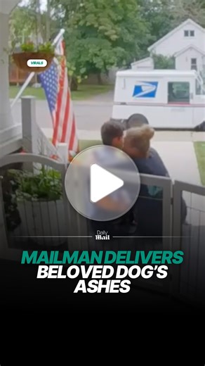 The mailman used to pet her dog every day 🥺 #DailyMail #love #dog #restinpeace | Daily Mail Video