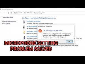 The wizard Couldnot Start Microphone Windows 10 | How to Fix Microphone Audio Problem