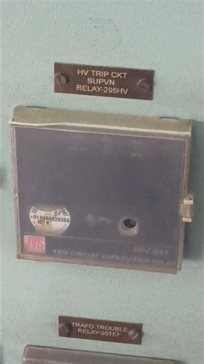 HV trip circuit supervision relay of 63 Mva transformer