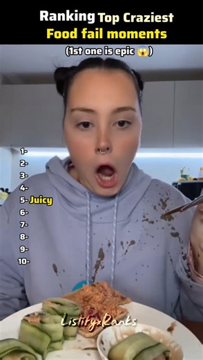 10 CRAZIEST Food Fail Moments Ranked! 😱🤣 #shorts #shortsfeed #ranking #funny #fyp #viral #trending