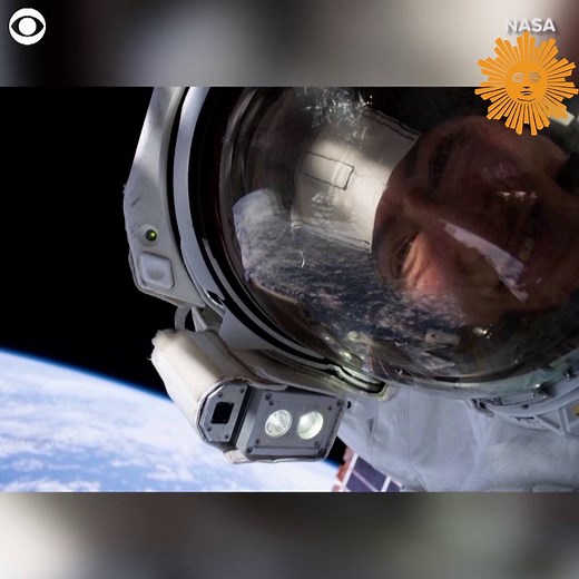 7.7K views · 428 reactions | NASA astronauts Christina Koch and Jessica Meir managed to snap a few selfies while on the first spacewalk completed by an all-female team. NASA shared the celebratory photos from the October 18th mission. https://cbsn.ws/2Bzmxgi | CBS Sunday Morning | Facebook