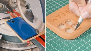 12M views · 23K reactions | Easy way to make a leather phone case  | Wood Mood | Facebook