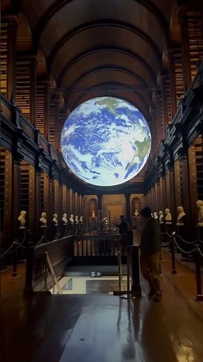 Trinity university Library one of the oldest library in whole europe located in Dublin Ireland