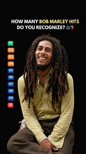 How Many Bob Marley Hits Do You Recognize? 🎶🇯🇲 | #nostalgia #bobmarley