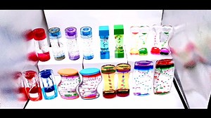 Anti-Gravity Manufacturer Novelty Acrylic Liquid Water LAVA Floating Beads Sand Hourglass Gel Timer