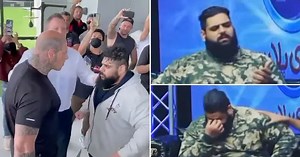 Iranski Hulk zaplakao u programu uživo nakon što su ga se roditelji odrekli uoči velike borbe