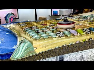 ART / Amazing Egg Table made of Wood and Epoxy