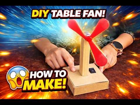 Cardboard Fan Working Model 🌀💡 | Science + Craft#diyfan #cardboardfan #diyproject #scienceproject