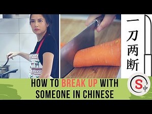“To End a Relationship" Chinese Idioms from Skritter