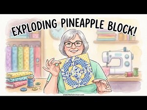 Exploding Pineapple Quilt-As-You-Go | Perfect Handmade Gift