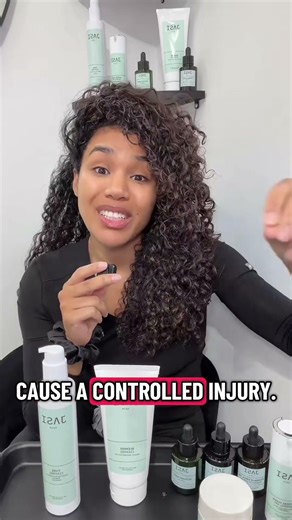 Got acne, scarring, pigment, want collagen? We got you 🫰🏽🕶️✨