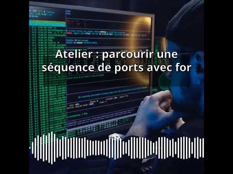 Atelier : parcourir une séquence de ports avec for | Expert CyberSecurité & DevSecOps :...
