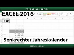 Vertical annual calendar (Excel)