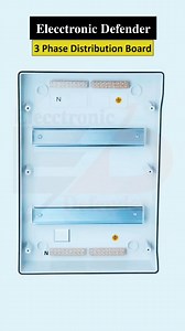 3 Phase Distribution Board Wiring diagram #videoviralreelsfb #fbreels #foryoupageシ #electrician #electronics #watch #project #Official #electricalengineering #electricianlife | Elecctronic Defender