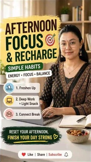 Reset Your Afternoon with These 3 Simple Habits | Stay Focused & Calm