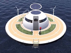 2.4K views · 35 reactions | You can travel the world via the ocean in this floating 'UFO' home! | Science of Innovation | Facebook