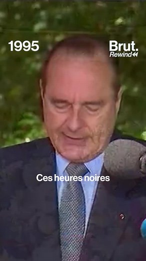 Le 16 juillet 1995, le président de la République Jacques Chirac admettait la responsabilité de l’État français dans la déportation et l’extermination de Juifs pendant la seconde guerre mondiale. Voici son discours lors de la cérémonie commémorant le 53e anniversaire de la rafle du "Vél d’Hiv". | Brut