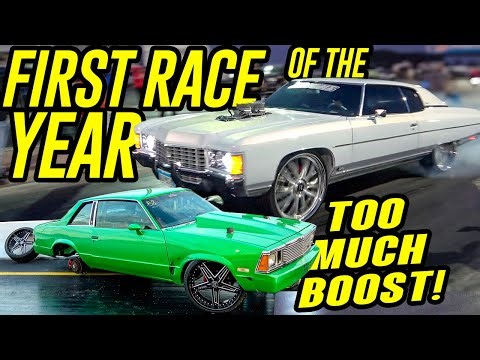 Donkmaster Serves GAP SAUCE at First Race of 2025 | Twin Turbo Malibu Wreck | KDC Big Rim Shootout