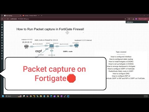 Day 18 How to run packet capture on Fortigate firewall | Fortigate firewall packet capture #fortinet