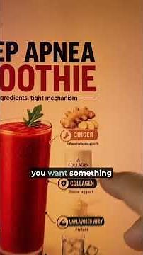 I reversed my own sleep apnea naturally, and this smoothie played a big part of it.