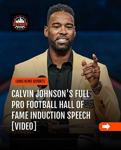 Calvin Johnson's full Pro Football Hall of Fame Induction Speech [Video]