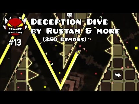 Deception Dive 300% | by Rustam & more | Extreme Demon | Geometry Dash 2.207