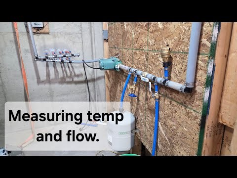 Measuring water temp and flow rate LIVE! DIY Geothermal AC.