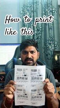 How to Print 4 Shipping Labels in 1 A4 Sheet? | Amazon/Flipkart Seller Tips Tamil #amazonseller