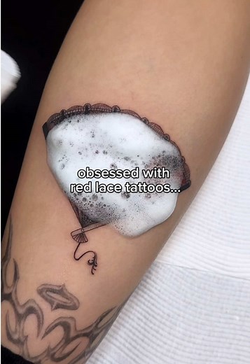 Lace tattoos are so pretty - I wanna do more! #tattoo #artist #apprentice #lace #fineline #melbourne