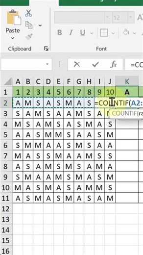 CARA MENGGUNAKAN RUMUS COUNTIF #excel #countif #if #RUMUSCOUNTIF #excelpemula