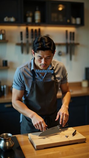 Elevate your culinary skills by mastering knife honing! Discover why honing, not sharpening, is key to a safe and enjoyable cooking experience. Begin by choosing the right honing steel—longer than your knife's blade. Hold it vertically over a chopping board or sink. Angle your knife at 15-20 degrees, then sweep the blade down the steel from heel to tip. Maintain a consistent angle and pressure as you alternate sides about 4-5 times. Consistency is crucial—smooth and controlled strokes will ensur