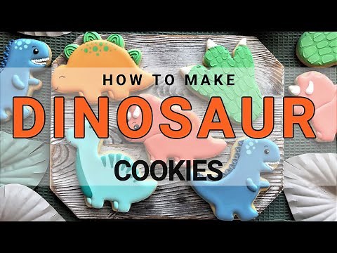 How to Make FIVE Dino Cookies